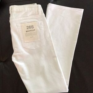 J crew white bootcut jeans